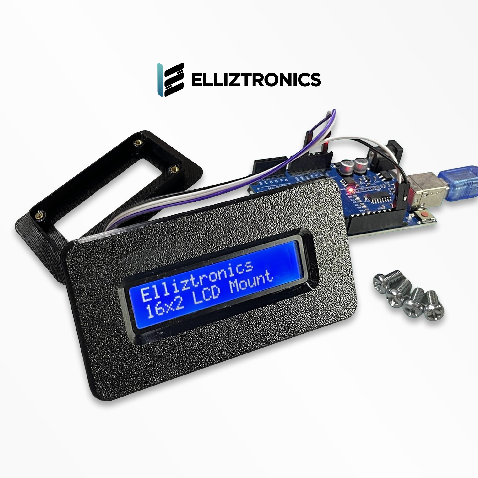 Elliztronics 16x2 and 20x4 LCD mounting plates